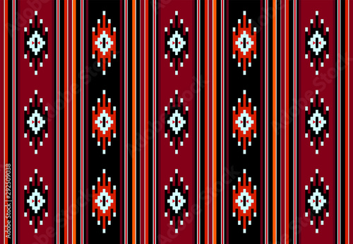 Traditional Symbols Handmade Retro Weaving Rug Pattern