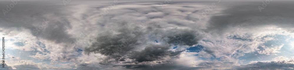 Seamless cloudy blue sky hdri panorama 360 degrees angle view with zenith and beautiful clouds for use in 3d graphics as sky dome or edit drone shot Seamless cloudy blue sky hdri panorama 360 degrees angle view with zenith and beautiful clouds for use in 3d graphics as sky dome or edit drone shot