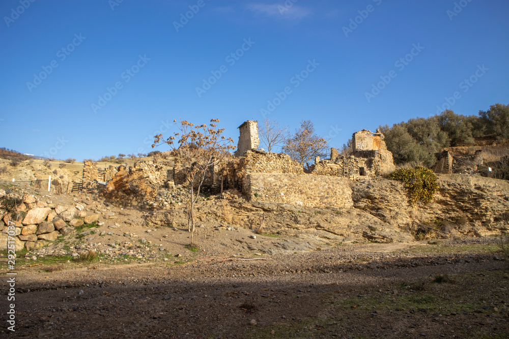 ruins of the old flour mill of Bulumar (Spain)