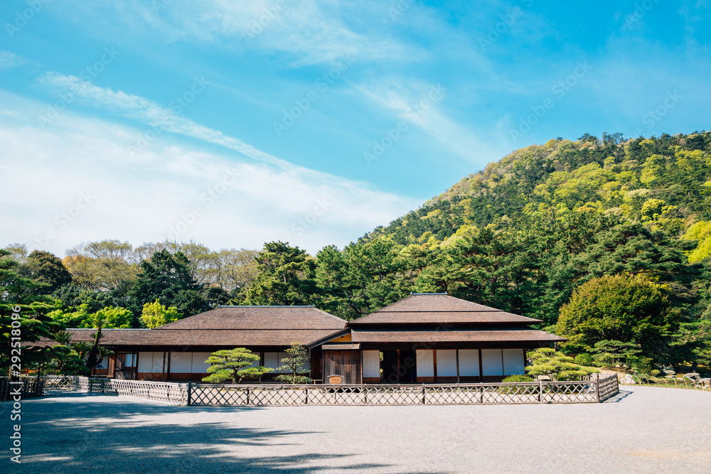 Ritsurin Park, Japanese traditional garden in Takamatsu, Kagawa, Japan