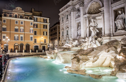 The beautiful Trevi fountain in Rome, Italy.