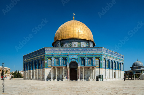 Fotografering dome of the rock in jerusalem