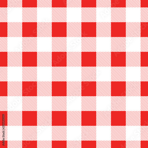 Seamless tablecloth design in red