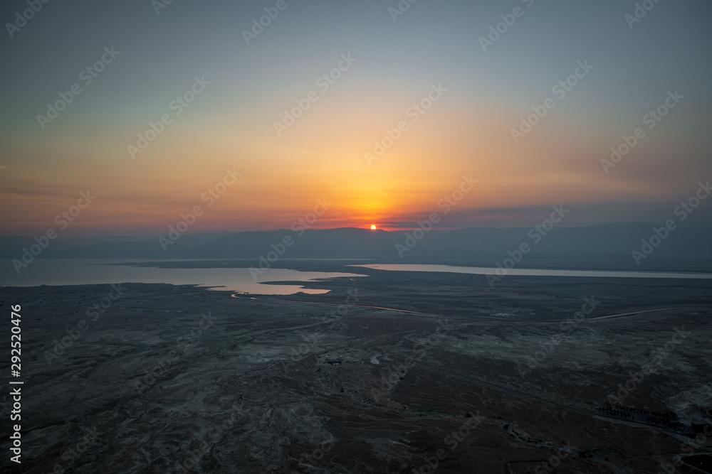 sunrise over masada israel dead sea sunrise over masada israel dead sea