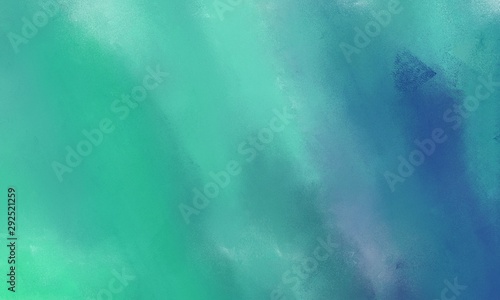 broadly painted texture background with cadet blue, teal blue and medium aqua marine color. can be used as texture, background element or wallpaper