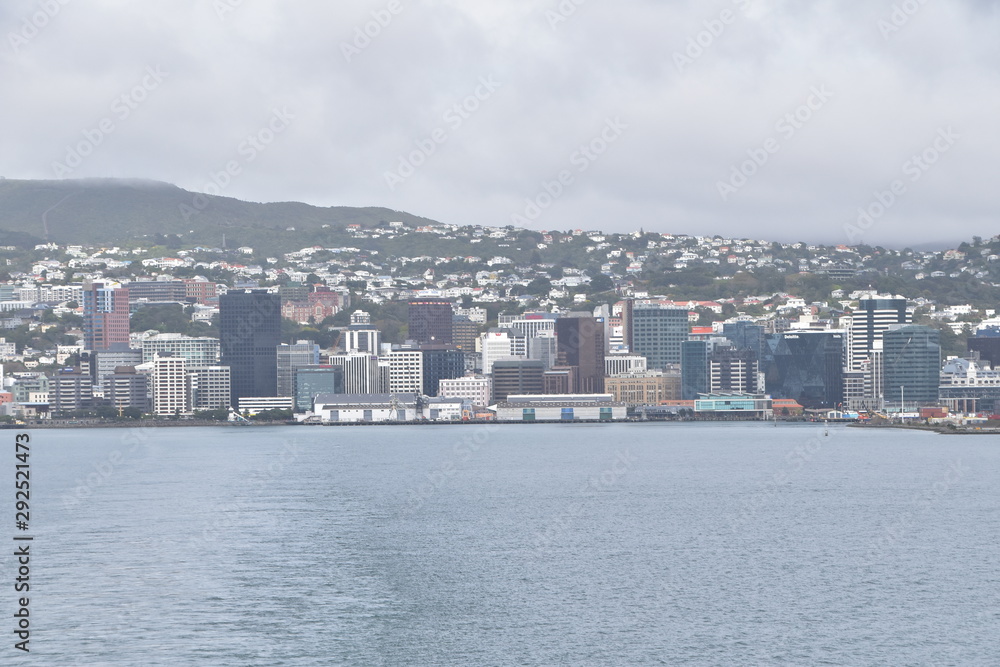 The view of Wellington in New Zealand