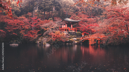 Daigo-ji temple in autumn season at japan