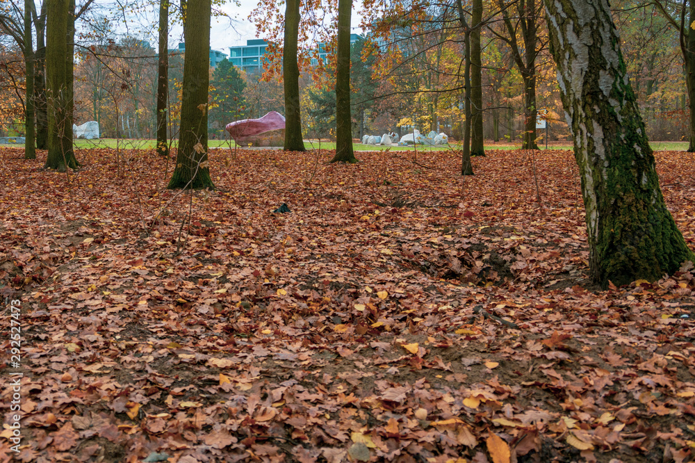 Beutiful Tiergarten Park in Belin with autumn foliage Beutiful Tiergarten Park in Belin with autumn foliage