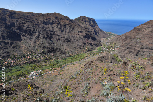 Blick ins Valle Gran Rey auf La Gomera