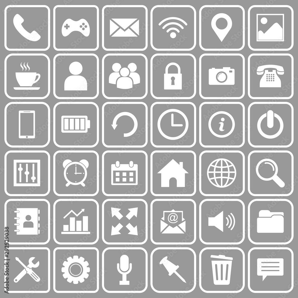 web icon set vector design symbol