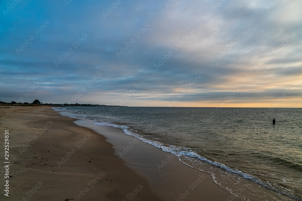 sunset on the beach