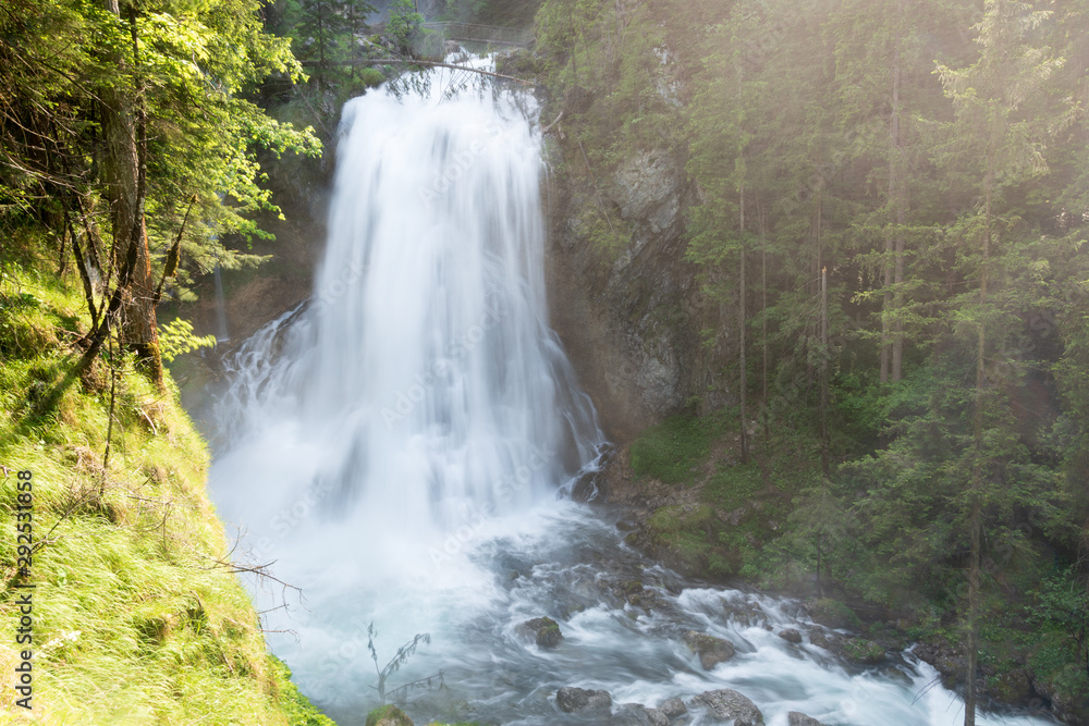 Obraz premium Gollinder Waterfall with maxium spring flow