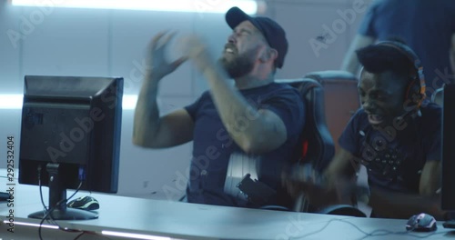 Gamer destroying keyboard after losing match