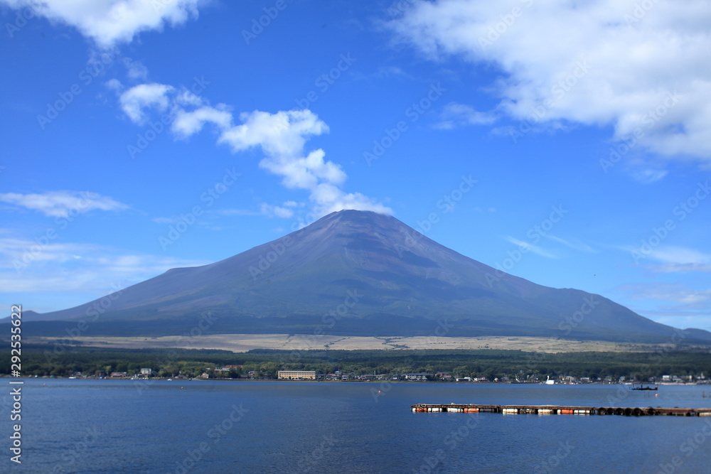 Mt.Fuji from the banks of Lake Yamanaka