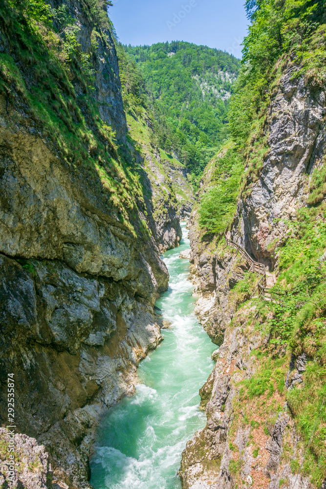 Lammerklamm Gorge in Salzkammergut region of Upper Austria