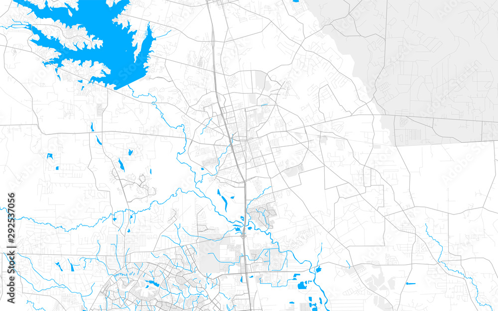 Rich detailed vector map of Conroe, Texas, USA Stock Vector Adobe Stock
