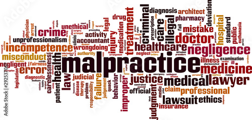 Malpractice word cloud