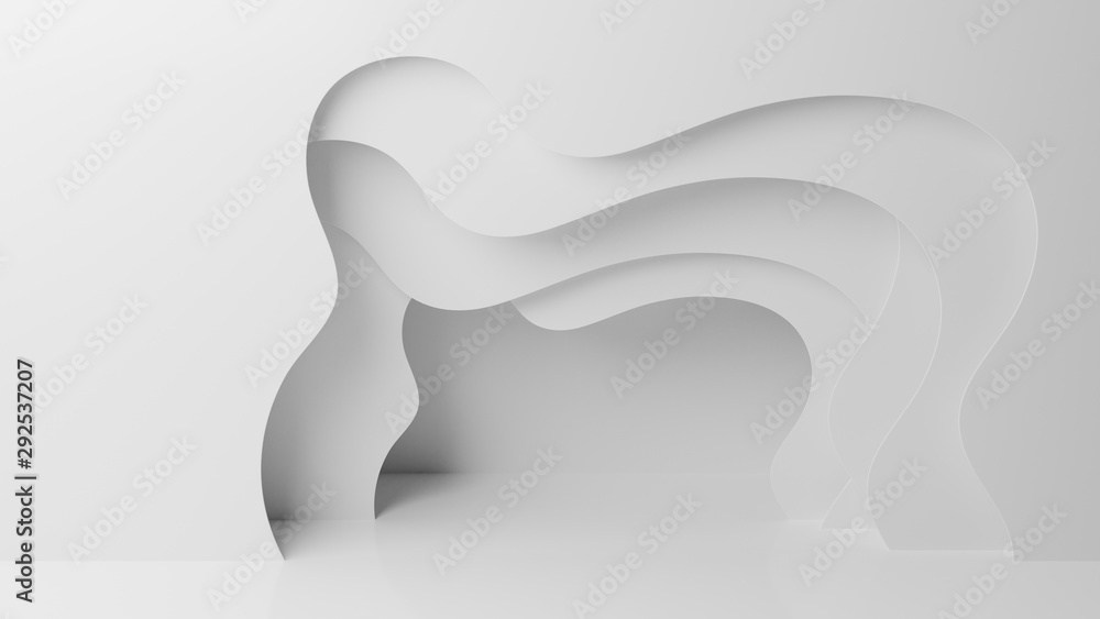 Paper cut abstract background. 3d rendering. Paper cut abstract background. 3d rendering.