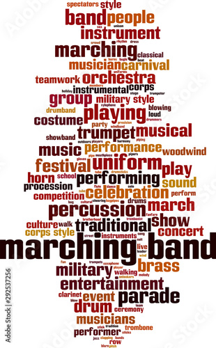Marching band word cloud