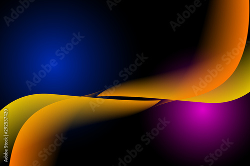 abstract background with black and gradations of blue and purple, and shapes that adorn the background
