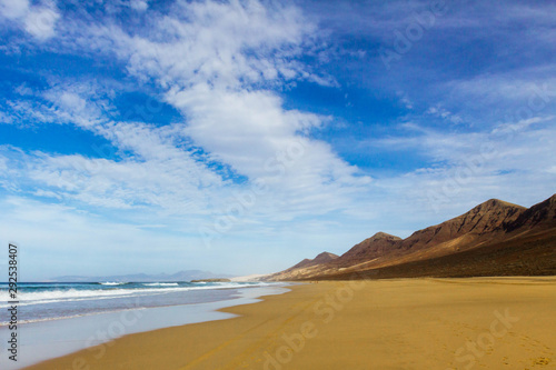 Fototapeta Naklejka Na Ścianę i Meble -  Playa de Cofete, Fuerteventura, Kanarische Inseln, Spanien