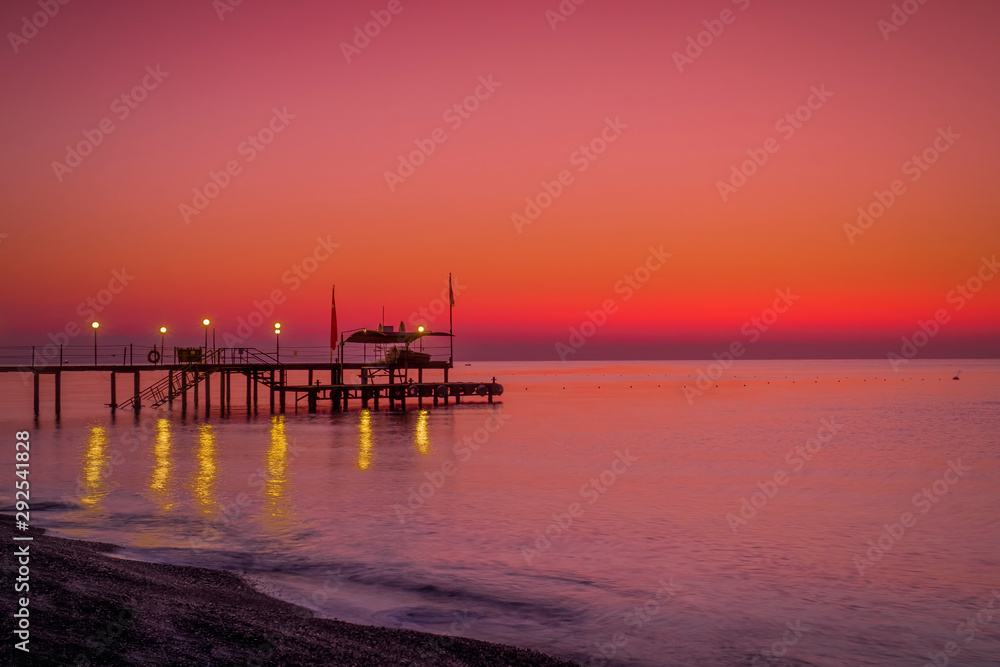 sunset at the sea