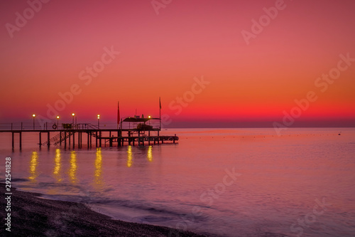 sunset at the sea