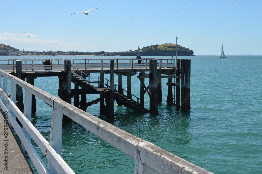 Fototapeta premium Auckland harbour pier