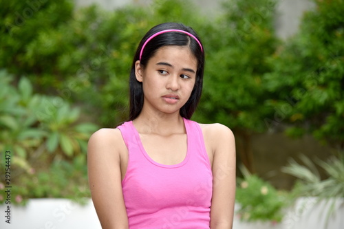 An An Unhappy Cute Filipina Girl © dtiberio