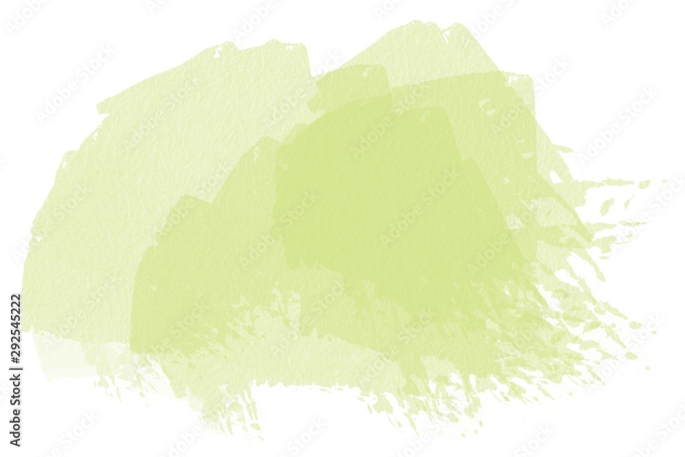 fresh green hand drawn watercolor stain background