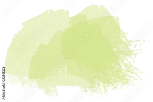 fresh green hand drawn watercolor stain background