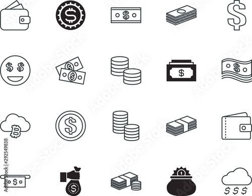 cash vector icon set such as: minimal, website, collection, fall, smart, usd, bill, st, computer, st patrick, electronic, day, bitcoin, shopping, pocket, arm, smile, leprechaun, banknote, win, greed