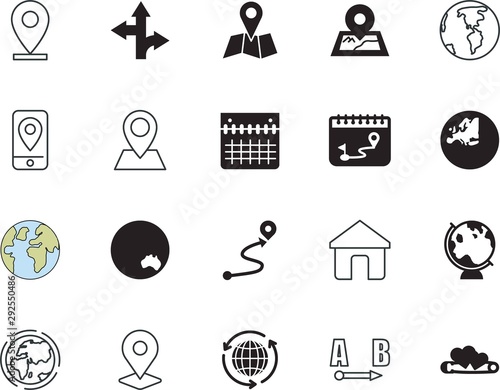 map vector icon set such as: property, locator, cottage, colorful, nation, life, glossy, shadow, wallpaper, innovation, sydney, usa, recreation, right, art, icons, drive, digital, architecture