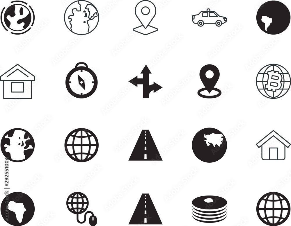map vector icon set such as: country, guard, diet, park, latin, style, theft, star, cop, siren, mouse, search, long, india, geo, e-business, lock, nutrition, africa, pancake, stack, nature