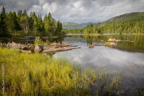 Fototapeta Naklejka Na Ścianę i Meble -  nature scenery  in Namsskogan, Trondelag, Norway