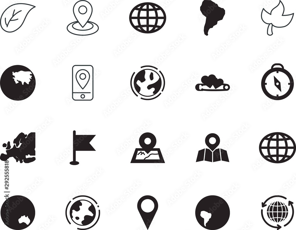 map vector icon set such as: thread, circle, icons, australia, target, asian, activity, blue, street, banner, atlas, wedding, rose, malaysia, equipment, general purpose, way, site, car, mobile, local