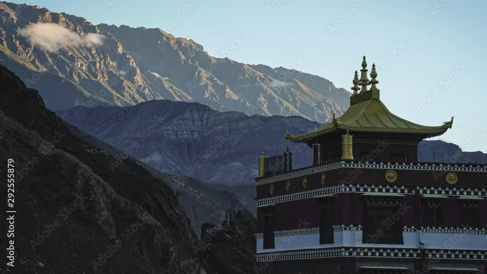 custom made wallpaper toronto digitalSunrise Over Buddhist Monastery in Kagbeni, Nepal in Mustang