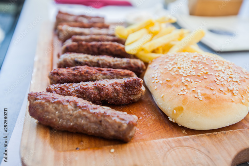 Traditional Balkan Food Grilled Minced Meat