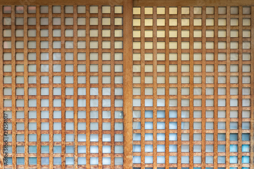 Shoji , door, window or room divider consisting. Traditional Japanese residence.