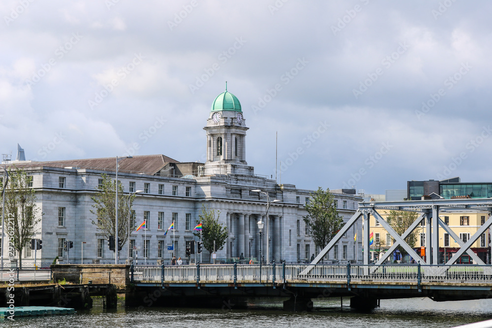 A view of City Hall in Cork City, Ireland.