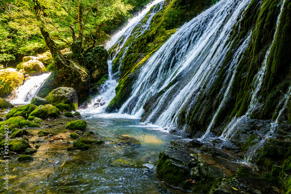 Toby waterfall in the middle of nature