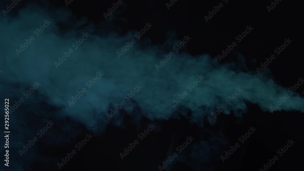 Smoke texture over blank black background