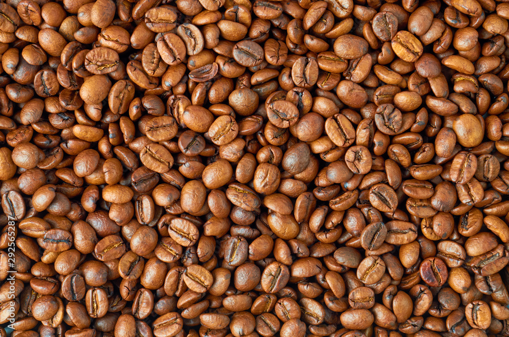 Roasted coffee beans for different background, blank for your design Roasted coffee beans for different background, blank for your design