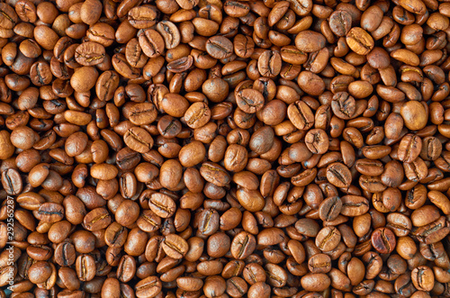 Roasted coffee beans for different background, blank for your design