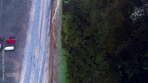 Limestone coastal region in Sweden photo