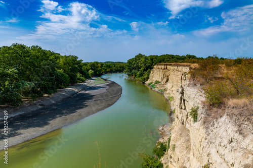 view of the river from a cliff