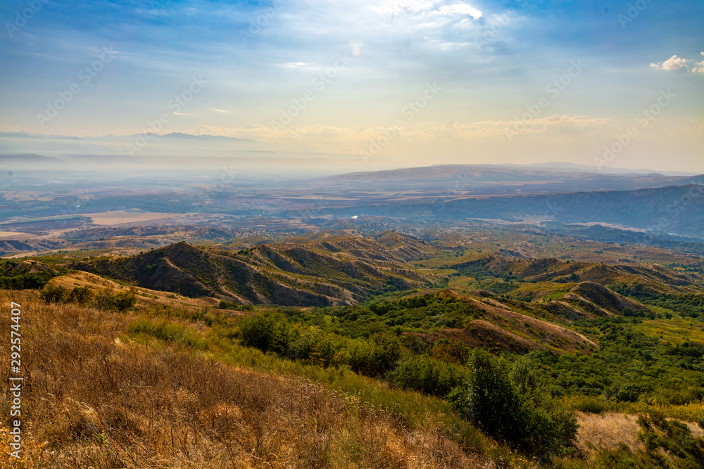 view of the landscape after sunrise view of the landscape after sunrise