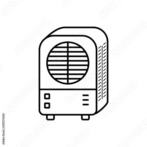 ac icon trendy flat design
