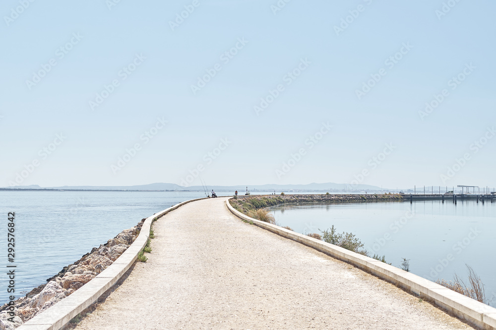 View on Tagus river near Vasco da Gama bridge