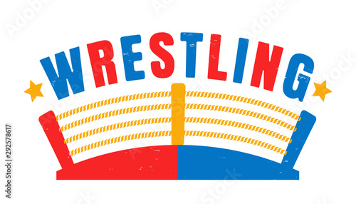 Retro emblem for boxing